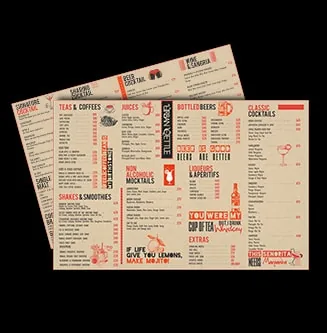 Menu design concept 3