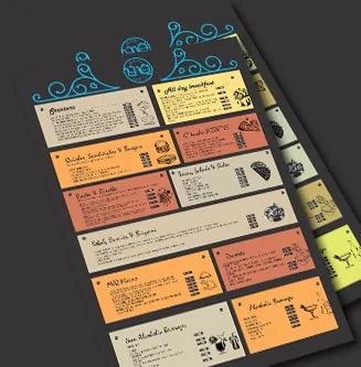 Menu design concept 4