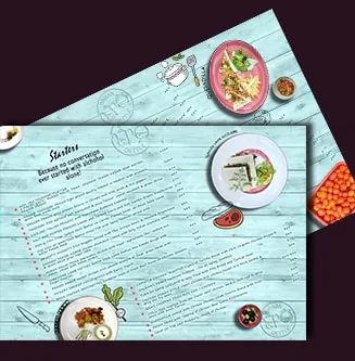 Menu design concept 5