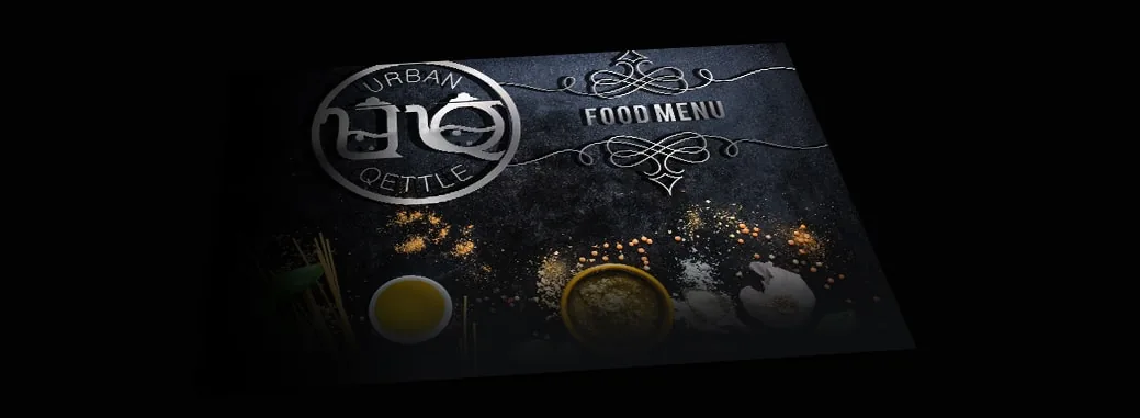 Menu cover design