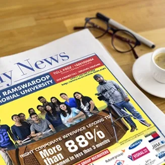 Newspaper front-page advertisement mockup