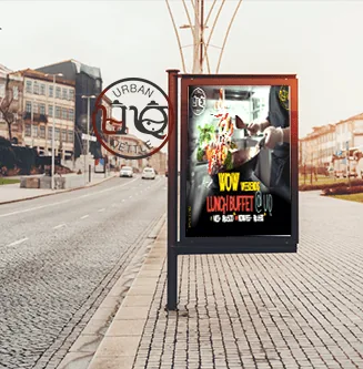 Outdoor hoarding design for Urban Qettle