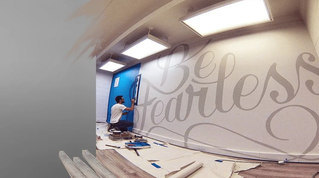 Interior wall graphic design