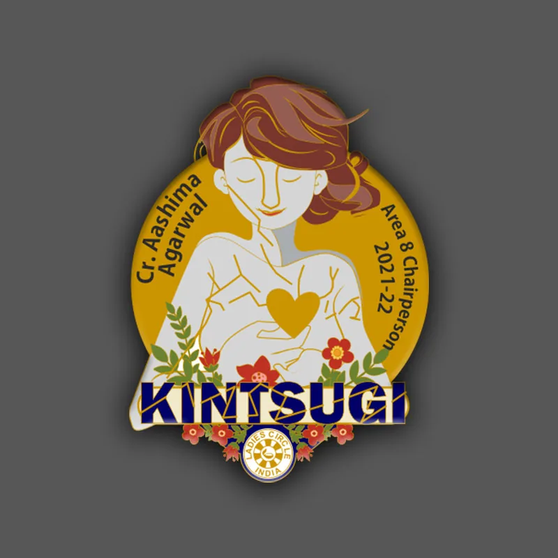 Kintsugi pin design