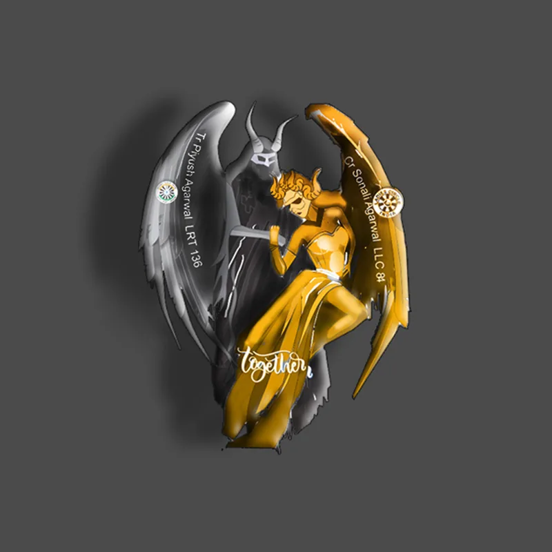 Together pin design